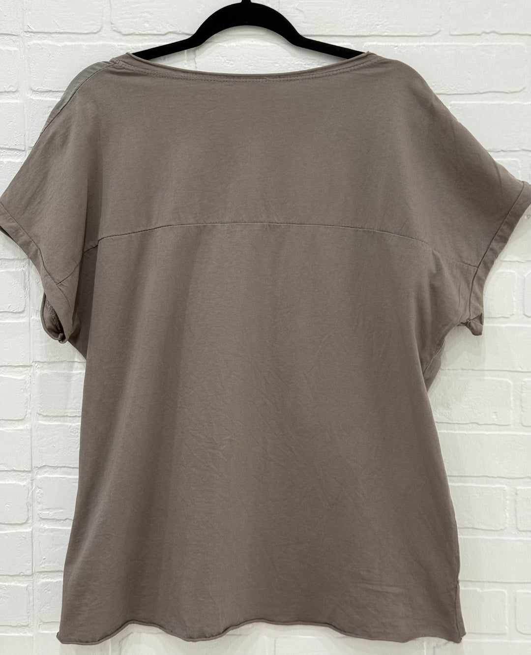 Golden Magnolia Linen Blend Top | Made in Italy