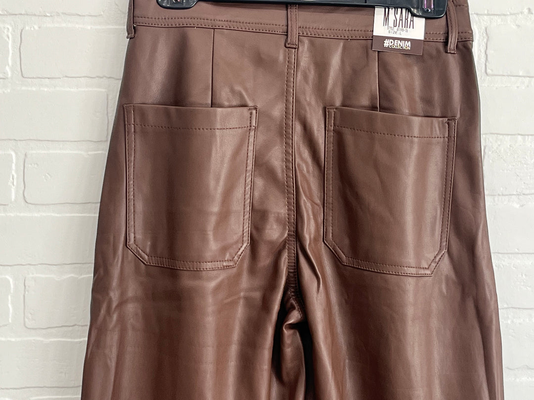 M’Sara Wide Leg vegan leather pants