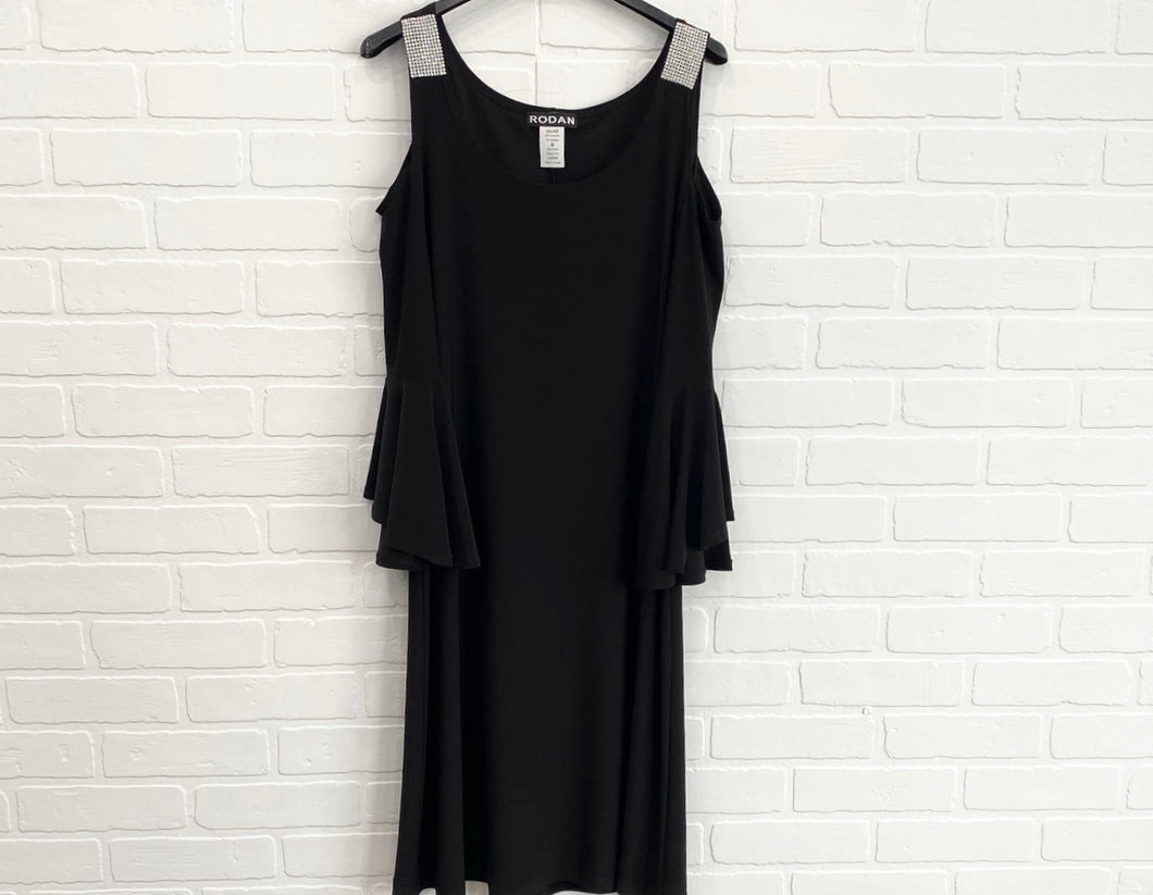 Black Dress With Jewelled Straps
