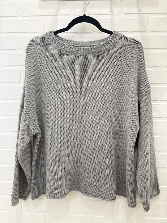 Cotton crewneck sweater