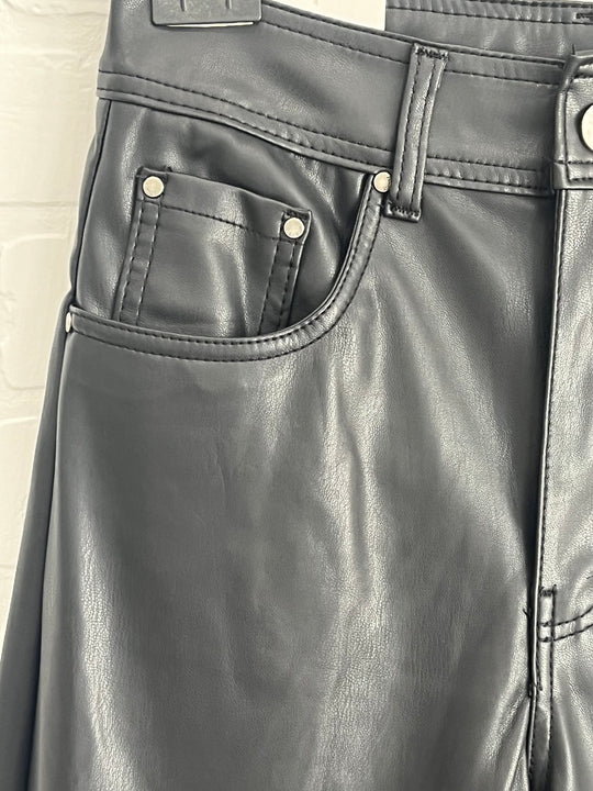 Wide Leg vegan leather pants by M’Sara