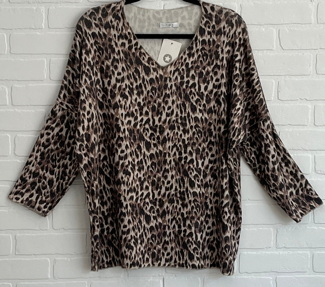 Serena Leopard print sweater