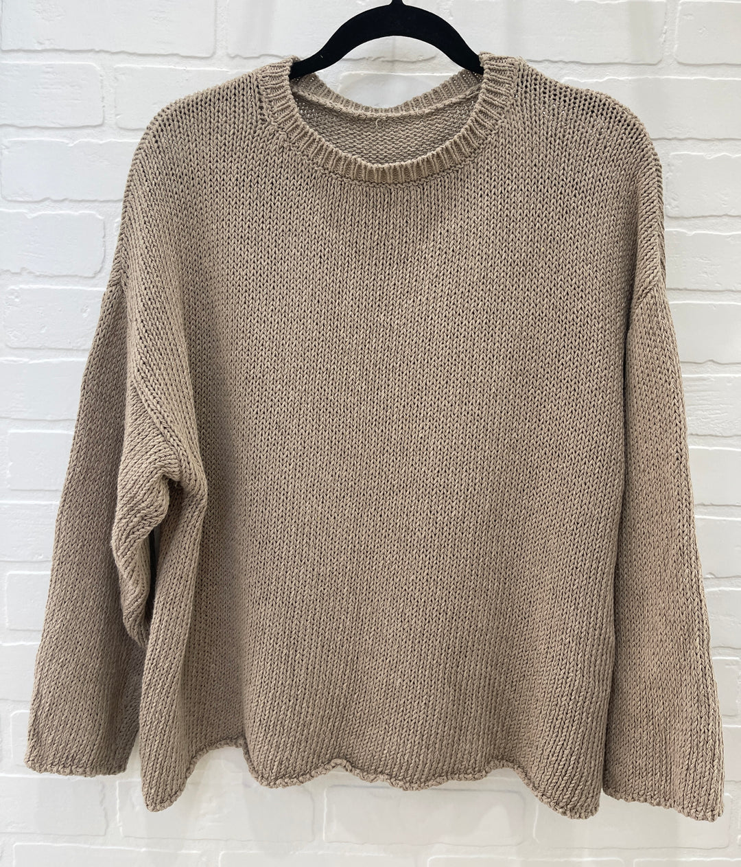 Cotton crewneck sweater