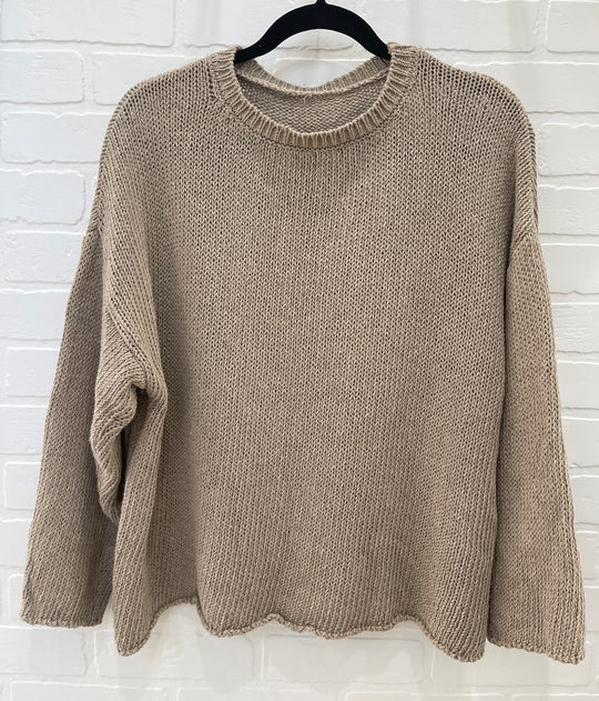 Cotton crewneck sweater