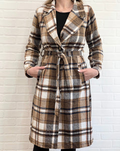 Jessica Plaid Coat