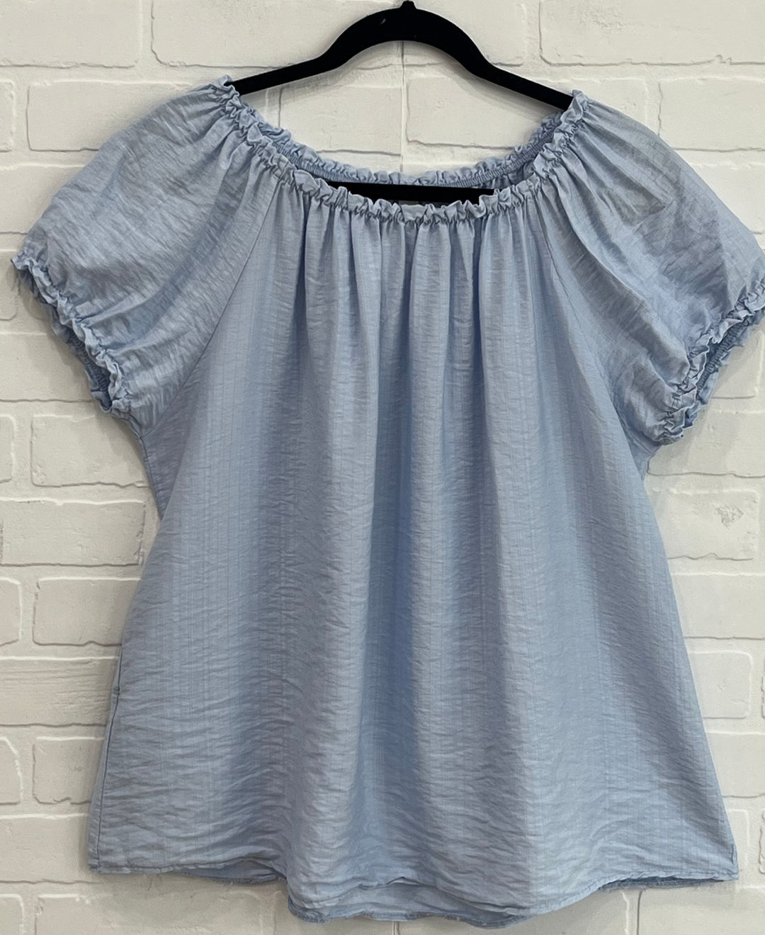 Short Sleeved Peasant Blouse