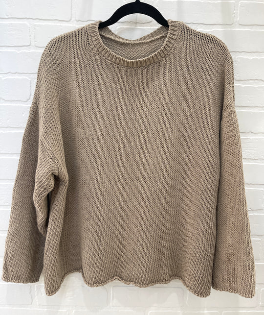 Cotton crewneck sweater