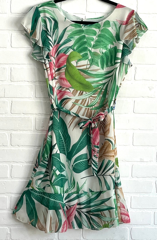 Tara Tropical Print Dress