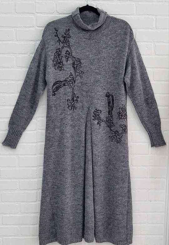 Louise Knit Set Pleaded Dress