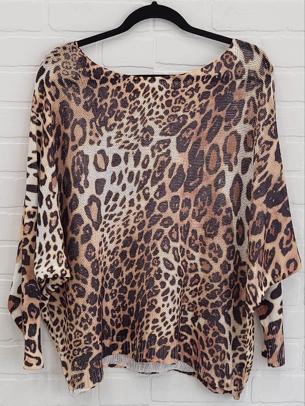 Cheetah batwing sweater