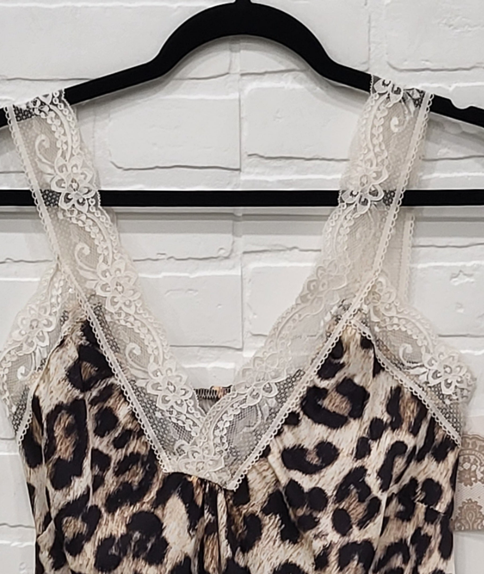 Leopard Sleevless Top