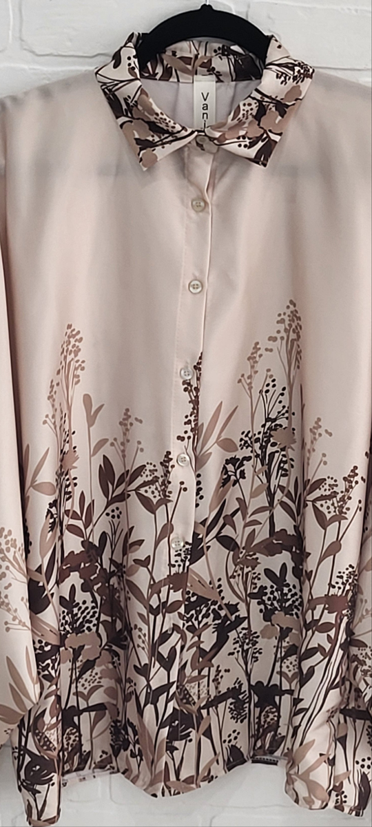 Botanical Satin Blouse
