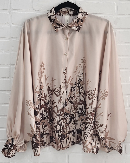 Botanical Satin Blouse