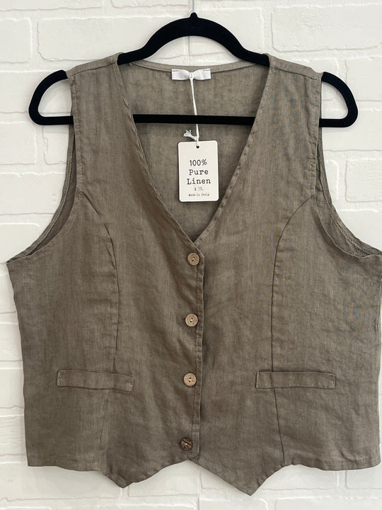 Linen Vest