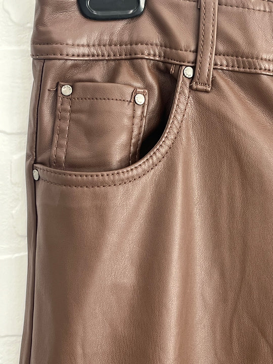 M’Sara Wide Leg vegan leather pants