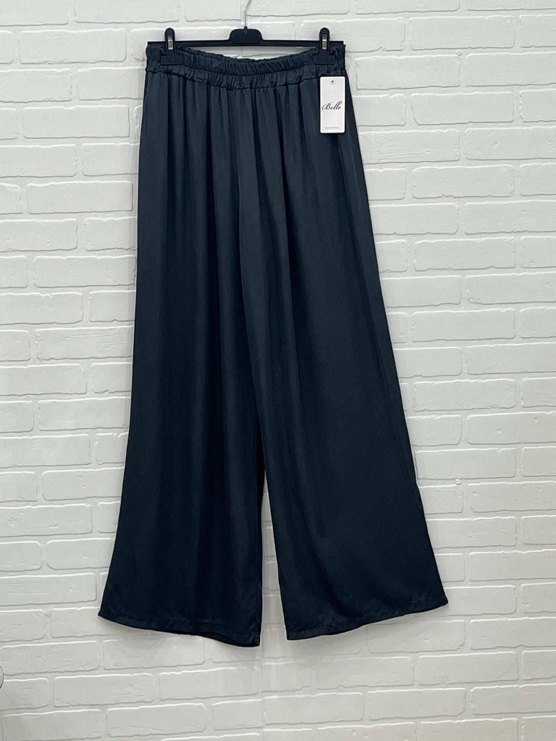 Belle wide leg satin pants