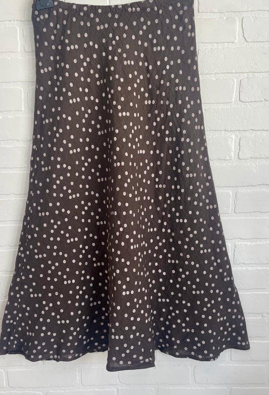 Polka Dot Linen Skirt