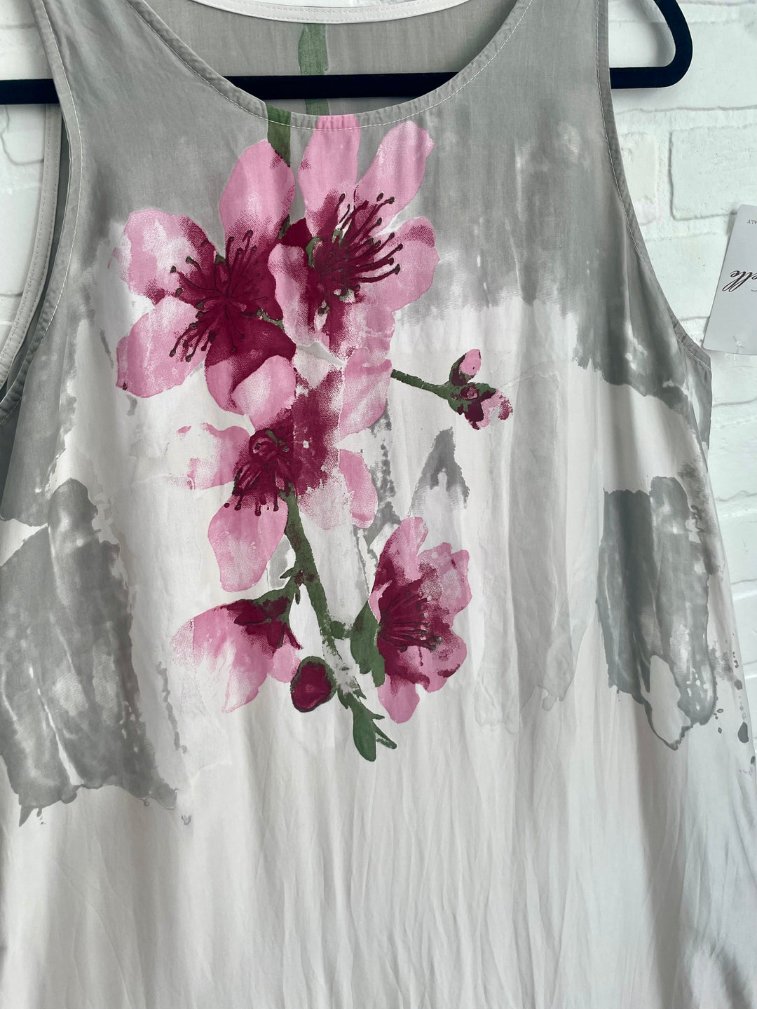 Maxi Length Flowing Satin Dress