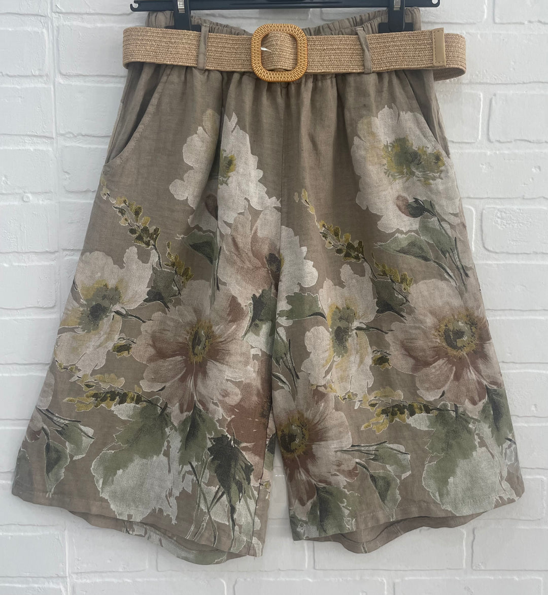 Wildflower Linen Shorts