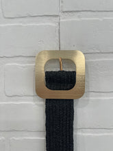 Load image into Gallery viewer, Square gold buckle belt
