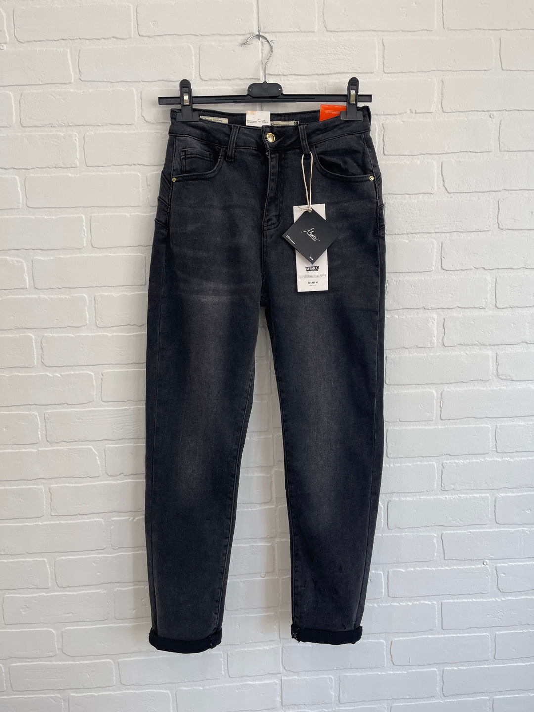 M’ Sara Black Classic Jeans