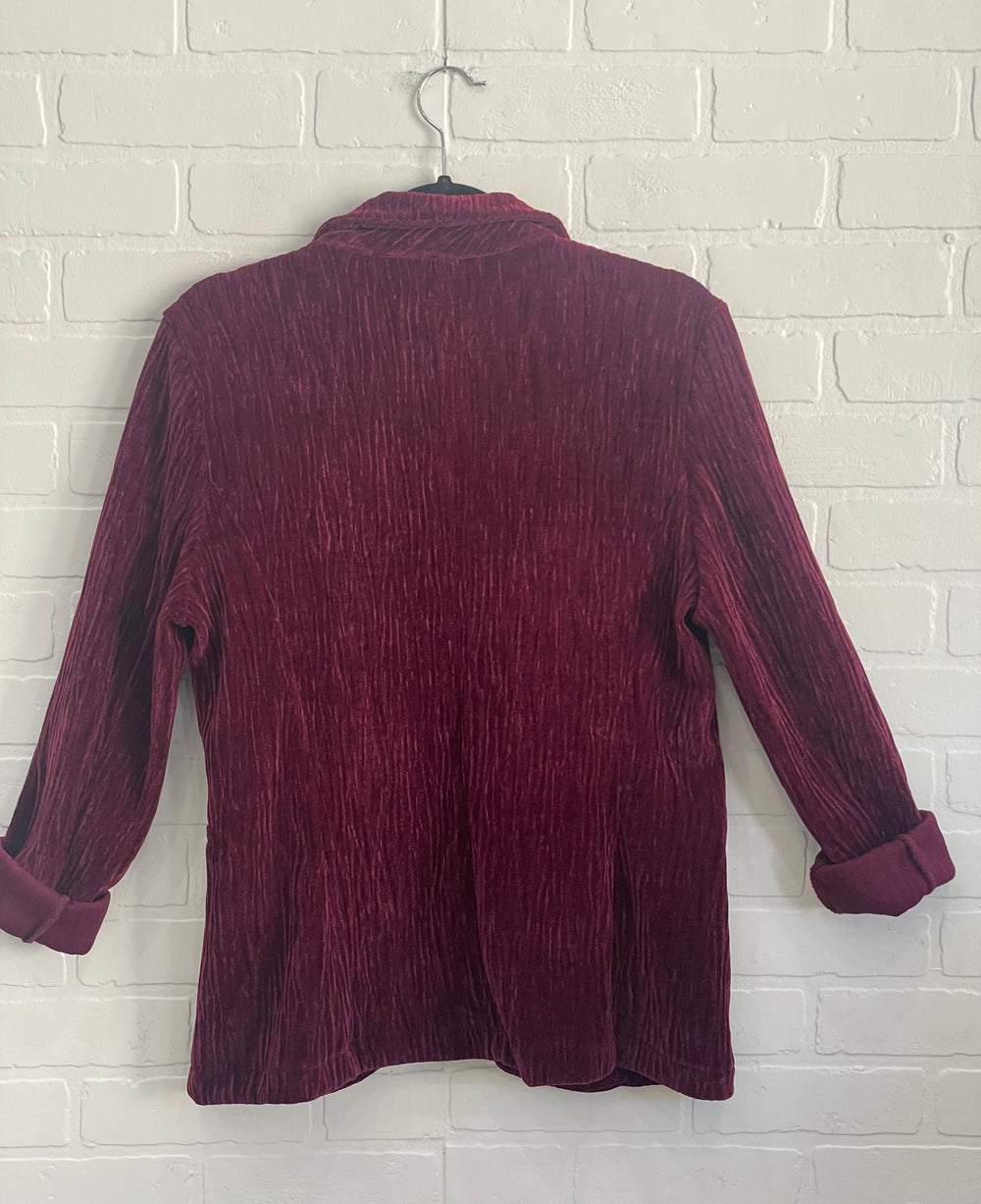 Textured Velour Blazer