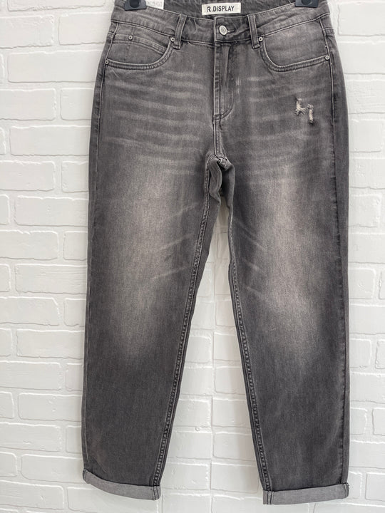 R. Display Charcoal Distressed Jeans