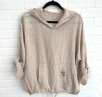 Ariana Linen Hoodie