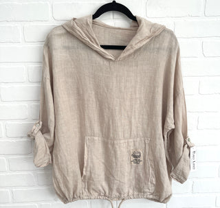 Ariana Linen Hoodie