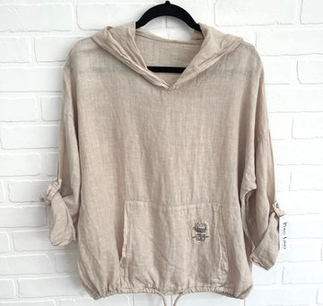 Ariana Linen Hoodie