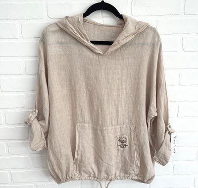 Ariana Linen Hoodie