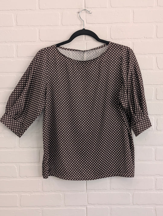 Satin polka dots top