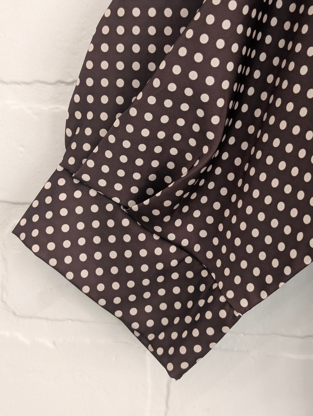 Satin polka dots top