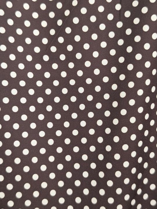 Satin polka dots top