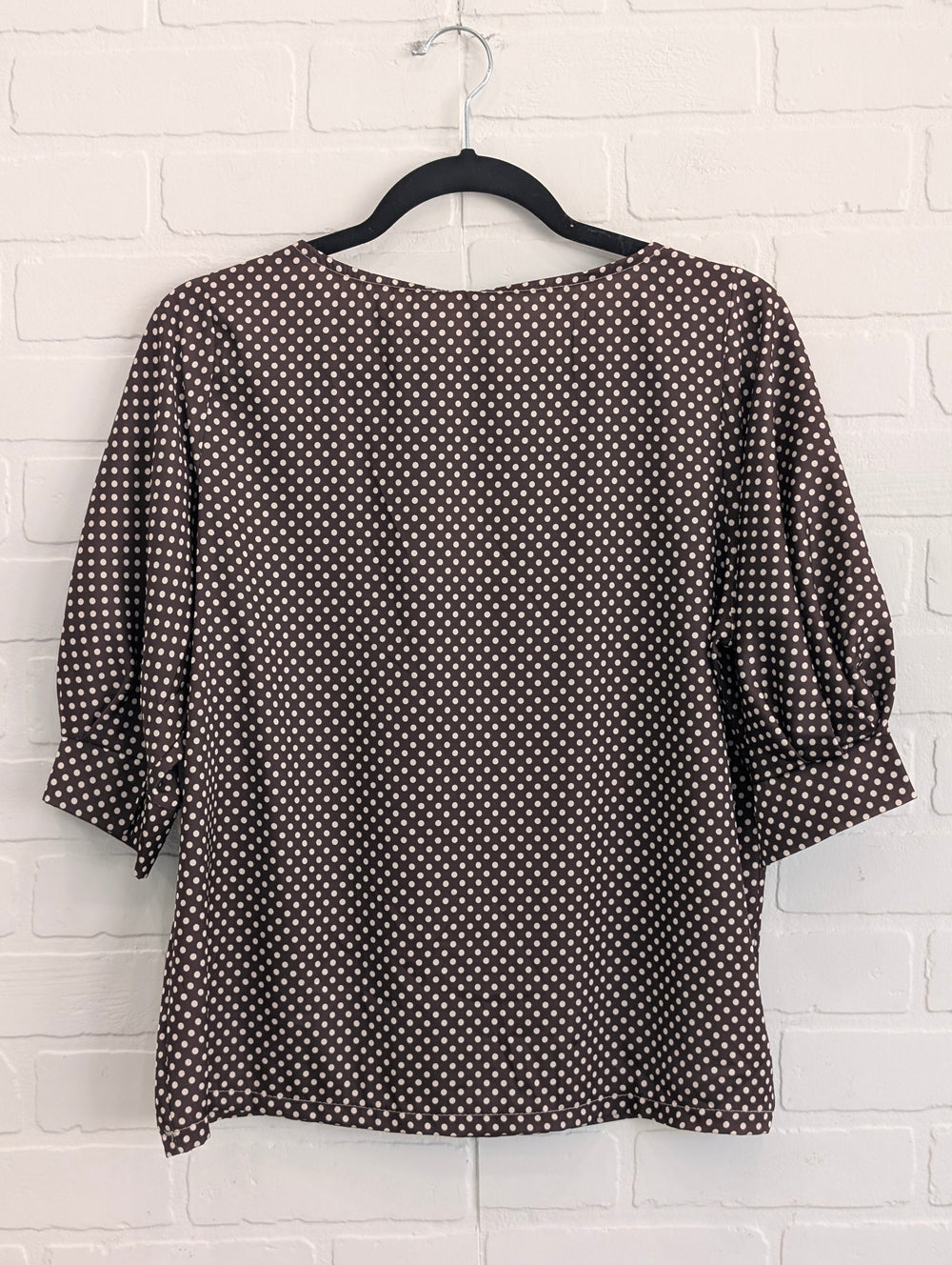 Satin polka dots top