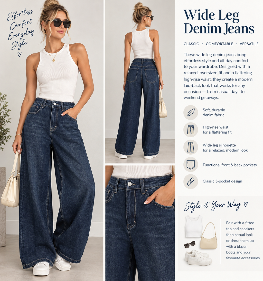 Lara Wide Leg Jeans