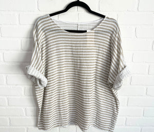 Striped linen shirt