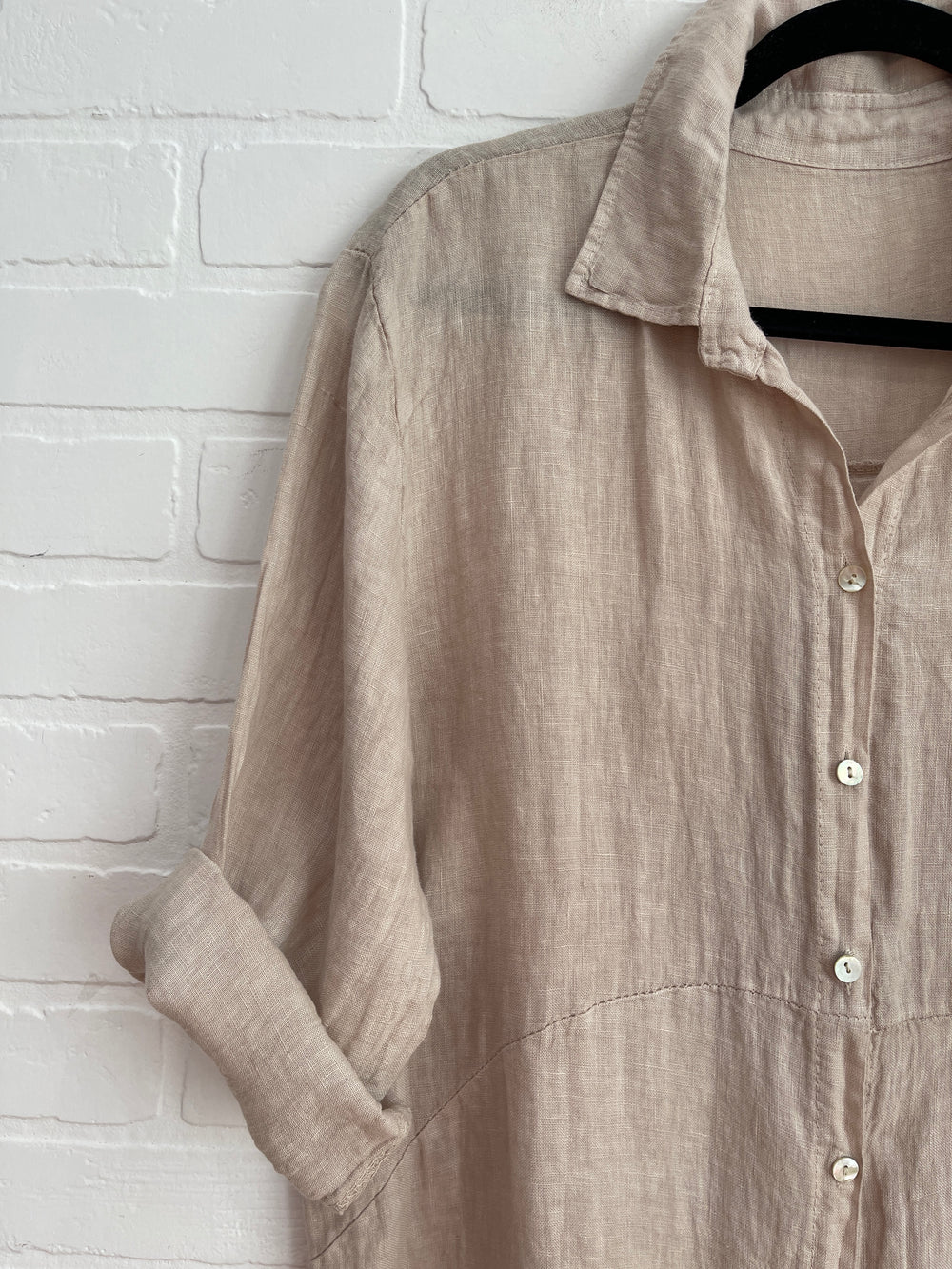 Lucy Linen Shirt Dress