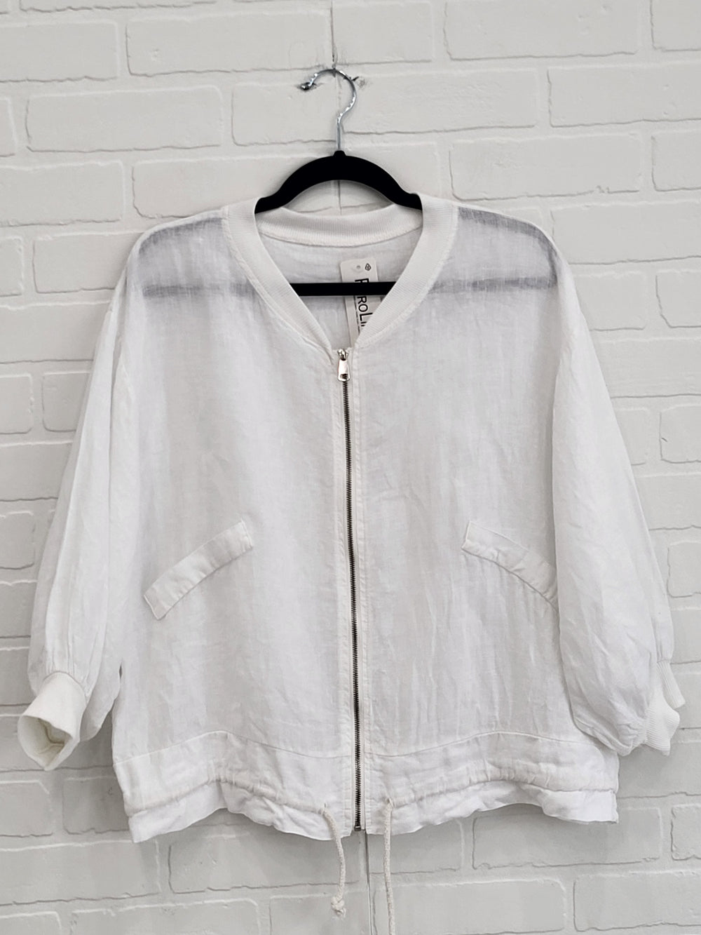 Linnen Zip Up Jacket