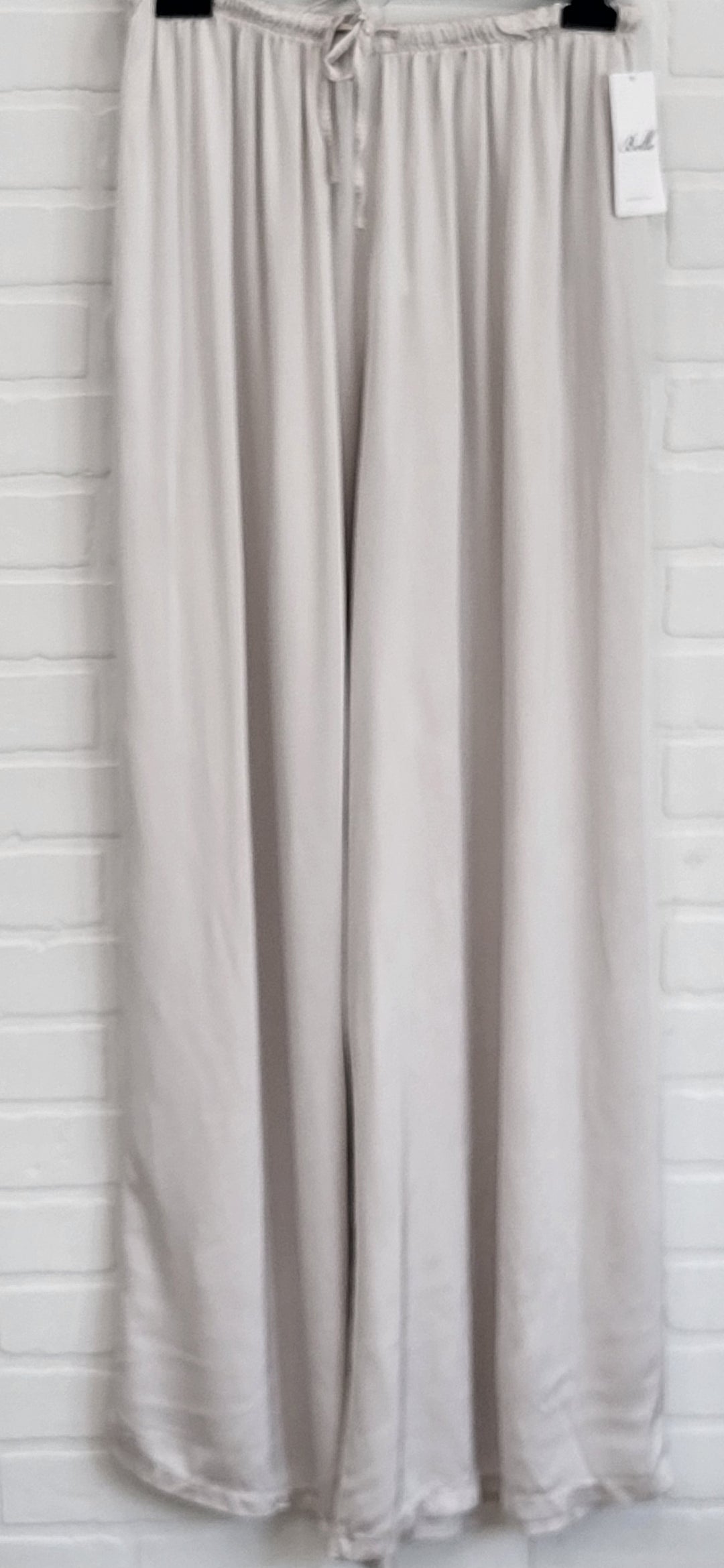 Wide Leg Satin Trousers