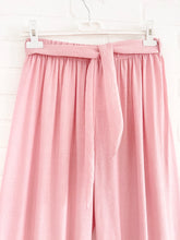 Load image into Gallery viewer, Pink linen wide leg

