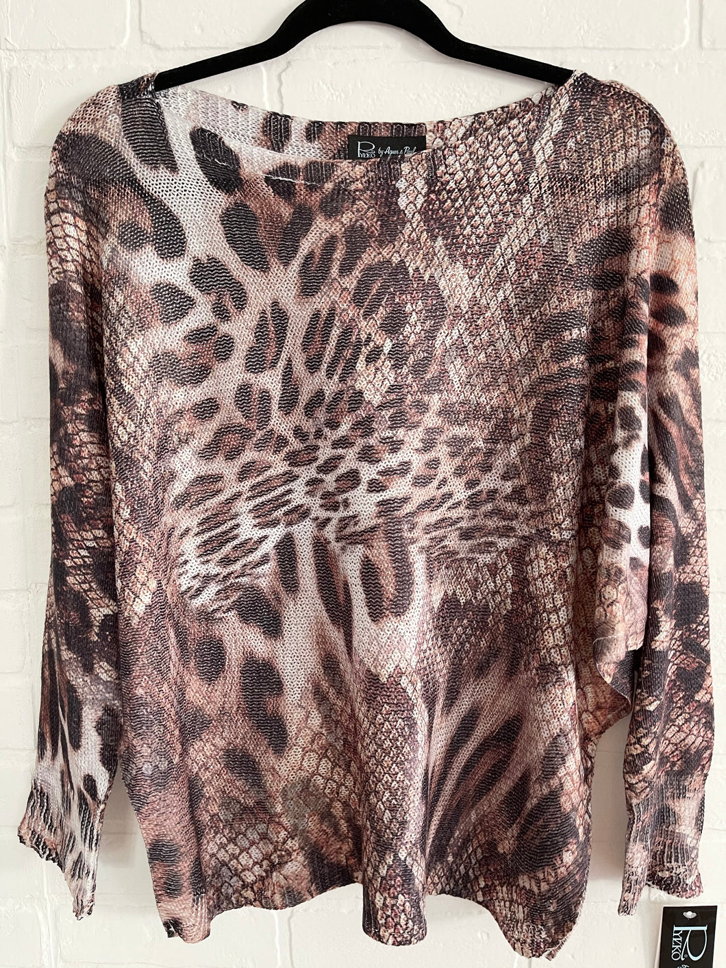 Animal print sweater 