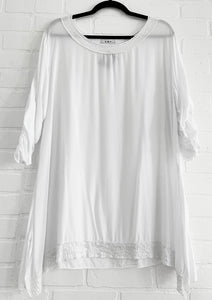 Tunic with clear sequins details