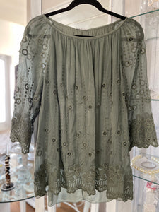 Silk Embroidered Blouse