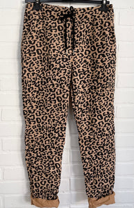 Cheetah jogger pants