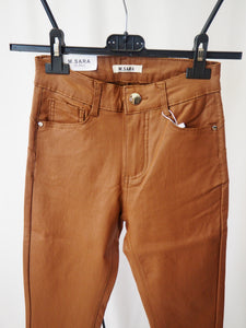 Brown waxed Jeans