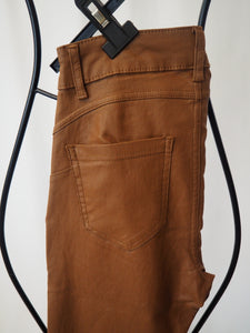 Brown waxed Jeans
