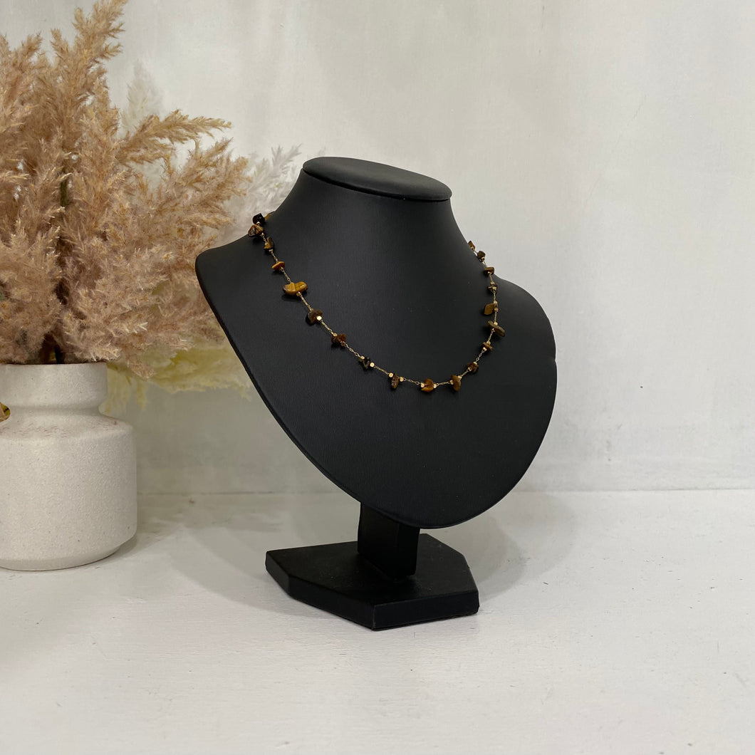 Amber Gem Stone Necklace
