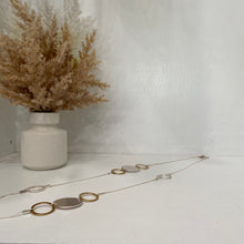 Load image into Gallery viewer, Gold And Silver Linked Hoops Necklace
