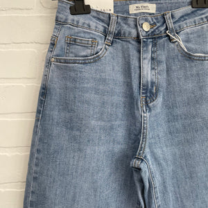 Tina Wide Jeans (fringed)